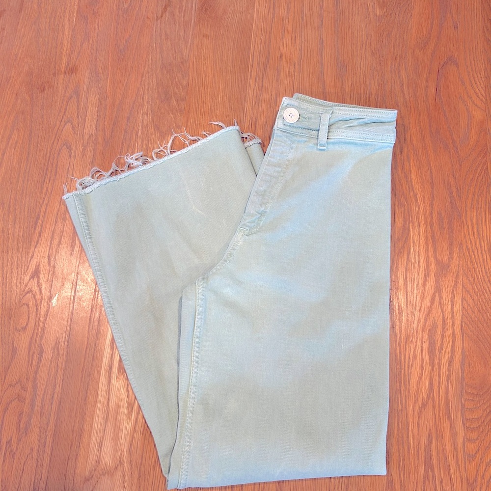 Zara Mint Green Denim Pants